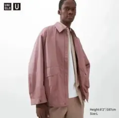 UNIQLO U オーバーサイズジャケット L ピンク　完売品