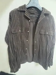 NIKO AND. ストライプ コーデュロイシャツ