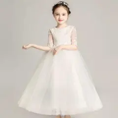 発表会 刺繍 ドレス 演奏会 ドレス 撮影用 パーティードレス 140