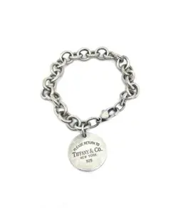 ティファニー　リターントゥ　ラウンドタグ　ブレスレット　約20cm SV925