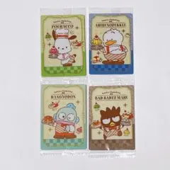 サンリオキャラクターズ　ウエハース4　 メタリックプラカード  4枚セット