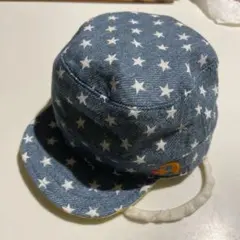40cm リバーシブル ベビー 帽子 キャップ 星柄 象 夏 赤ちゃん本舗
