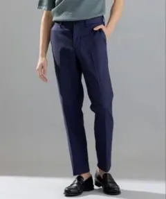 ジョセフオム　スラックス パンツ　メンズ　ネイビー系　春夏秋　44サイズのサムネイル