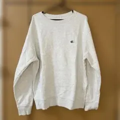 Champion グレー クルーネック トレーナー