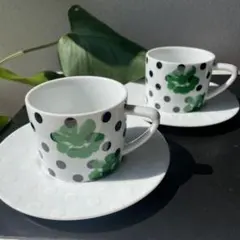 みっちゃん様専用‼︎ Francfranc ドット柄カップandソーサー　2客