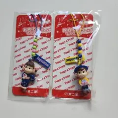 最終お値下げおめでとうマスコット ストラップ 2個セット