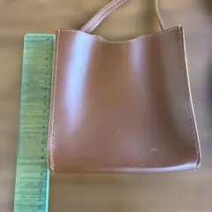 ブラウン ショルダーバッグ 合成皮革