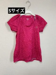 アシックス　ヒョウ柄　TシャツSサイズ