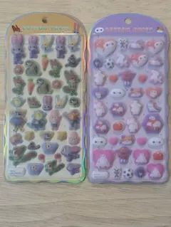 コットンパフィーシール　ズートピア　ベイマックス　ディズニー