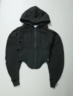 MUGLER x H&M cropped hoodie jacket