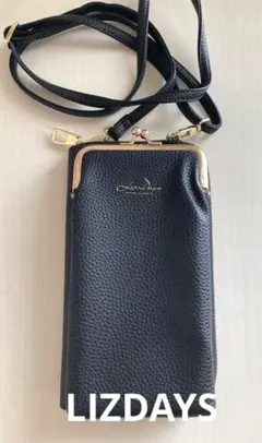 レザー風の財布とスマホ入れのポシェット
