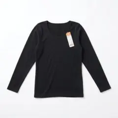 新品 しまむら CLOSSHI 裏起毛 長袖インナー 黒 Lサイズ　レディース