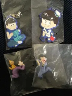 おそ松さん カラ松 一松 ラバーストラップ  ラバスト フィギュア フチ子