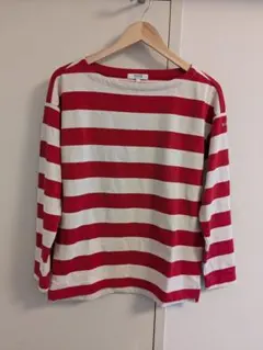 美品 AIGLE ストライプ 長袖 L