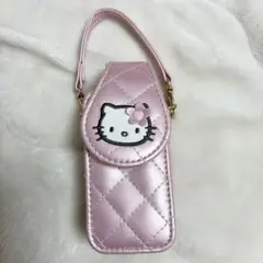【即日発送】キティ　ピンクキルト　リップケース