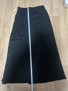 【GU】リブニットロングスカート