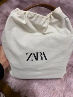 ZARA ブラウン エコバッグ 保存袋付きのサムネイル