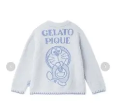 ギフト袋付き【ドラえもん】【ベビー】ベビモコジャガードカーディガン