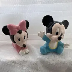 ミッキー ミニー 陶器フィギュア セット