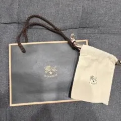 IL BISONTE ショップ袋と巾着袋 セット