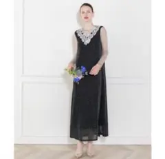 leja黒ロングドレス