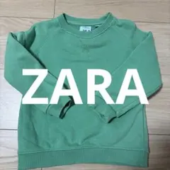 ZARA グリーン　トレーナー　86cm