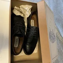 イタリア製　SENTIERO 革靴　ブラックレザー　ビジネスシューズ　39