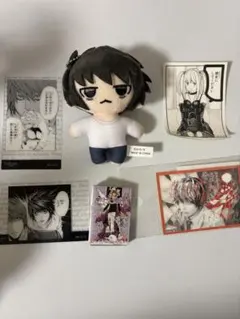 DEATHNOTEデスノート展 L ぬいぐるみ クリアカードステッカーまとめ売り