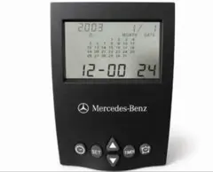 メルセデスベンツ 非売品 デスククロック 置時計 目覚まし時計 カレンダー 美品のサムネイル