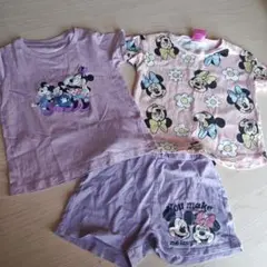 ミッキー ミニー Tシャツセット 100cm