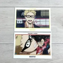 劇場版ハイキュー!! ゴミ捨て場の決戦展 ポストカード 月島蛍 黒尾鉄朗