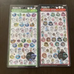 スヌーピー【正規品】PEANUTS ボンボンドロップシール mini 2セット
