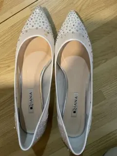 Diana ビジュー付きポインテッドトゥヒール