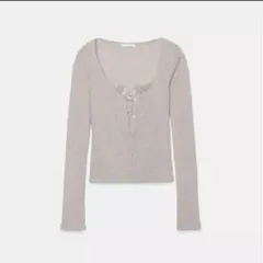 ZARA レーストップコントラストジャケット　S