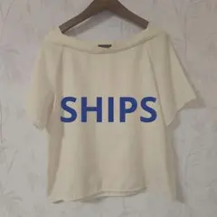 SHIPS 半袖カットソー アイボリー