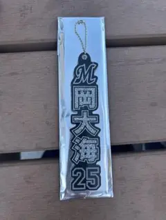 千葉ロッテマリーンズ 岡大海 25 ラメキーホルダー