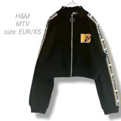 【エイチ&エム、エムティーヴィー】ショート丈ジャケット 黒 EUR/XS 裏起毛