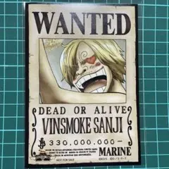 ONE PIECE麦わらストア限定手配書 サンジ