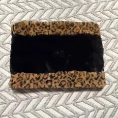 豹柄　ヒョウ柄　レオパード柄リバーシブルネックウォーマー