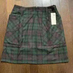 値下げ☆新品☆台形チェックスカート アースミュージック&エコロジー