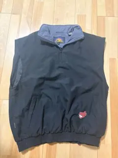 黒 ノースリーブ ベスト ジッパー付き