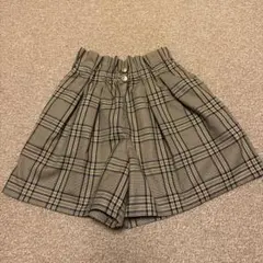 GU GIRLSチェックショートパンツ　150