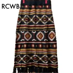 RCWB ロデオクラウンズ ラップスカート ノルディック柄 フリーサイズ
