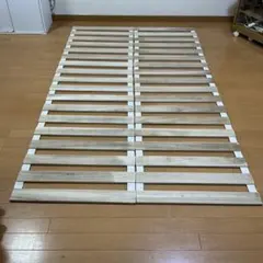 ニトリ 4つ折り すのこベッド シングル(ソルバ4) 折りたたみ 2セット