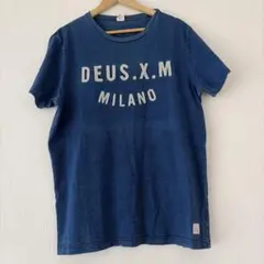 DEUS EX MACHINA ロゴ Tシャツ Lサイズ ブルーのサムネイル