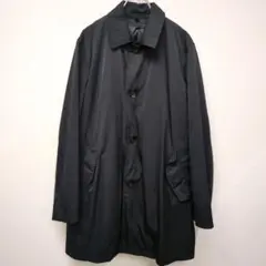 ユニクロ ステンカラーコート ブラック XL ライナー付き シンプル 無地 美品