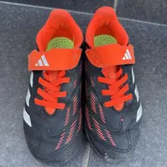 adidas PREDATOR サッカーシューズ ブラック オレンジ　18cm