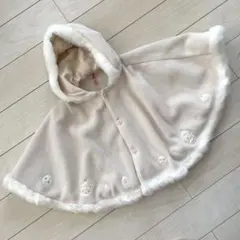 ファミリア　ベビー　ポンチョ　ケープ　60 70 80 90