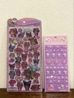 うるちゅるポップシール 日焼けサンリオキャラクター クロミ マイメロ ぽちゃっこ