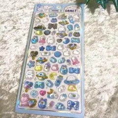 うるちゅる　ぷっくりシール　ボンボンドロップシール　立体　3D　シール帳